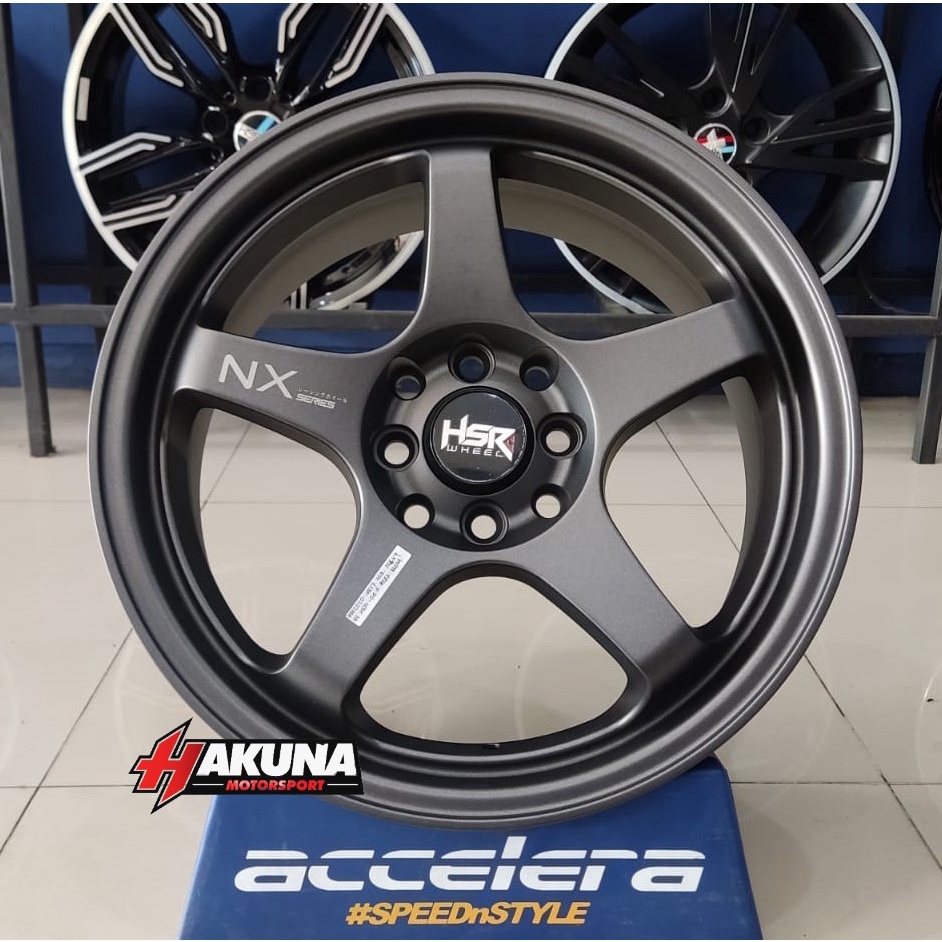 Jual Velg Mobil Palang 5 R16 HSR KAILOLO Ring 16 Warna Grey Buat Ignis