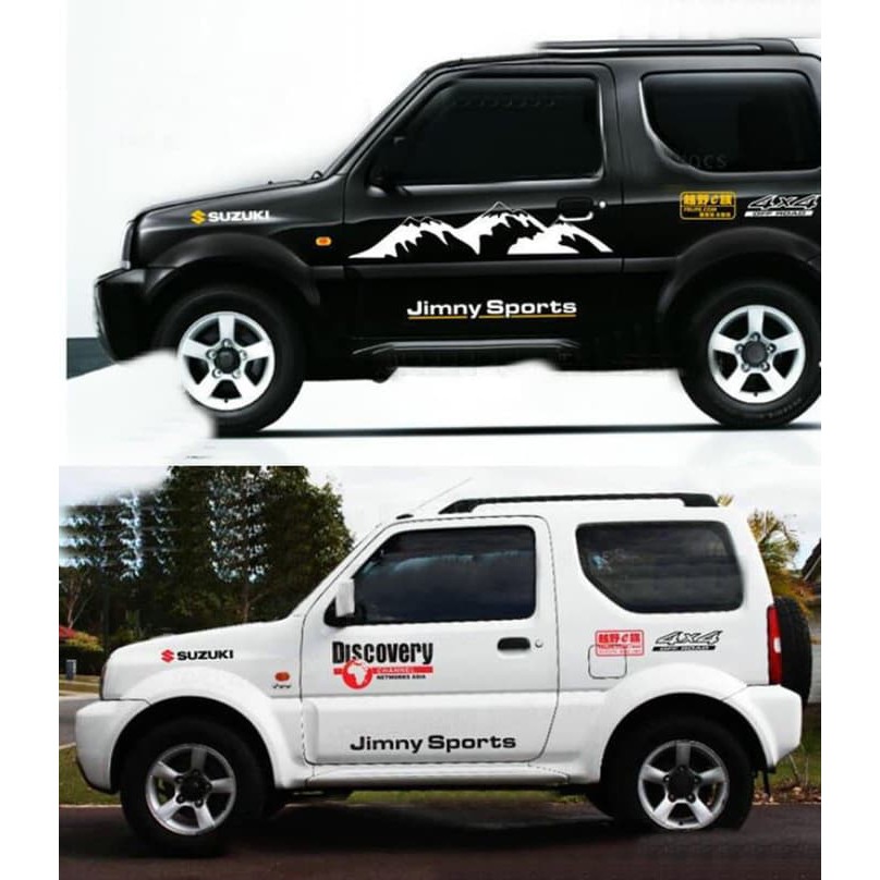 Jual sticker stiker jimny sports sticker mobil jimny sticker 4x4 ...