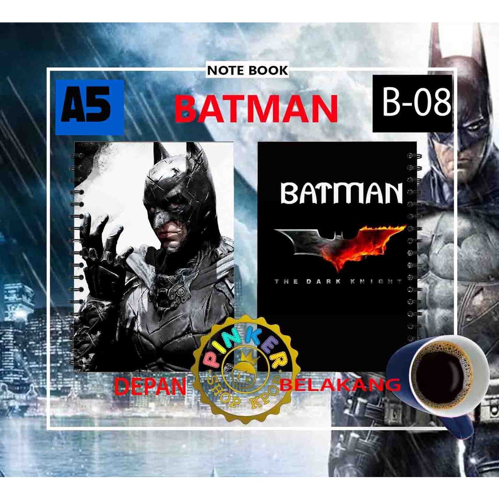 Jual Note/Notebook BATMAN SERI 2 A5 ISI 100 HALAMAN BUKU | Shopee Indonesia