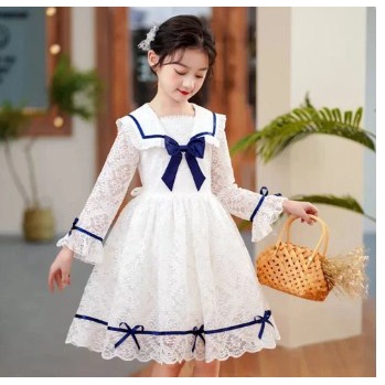 Dress brokat shop anak modern