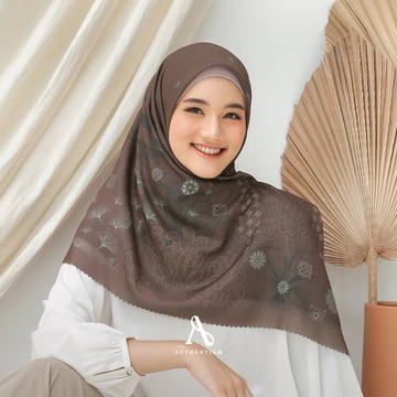 AUTHENTISM ID Maliqa Series Kerudung Segi Empat Motif Lamina Voal Lasercut Premium