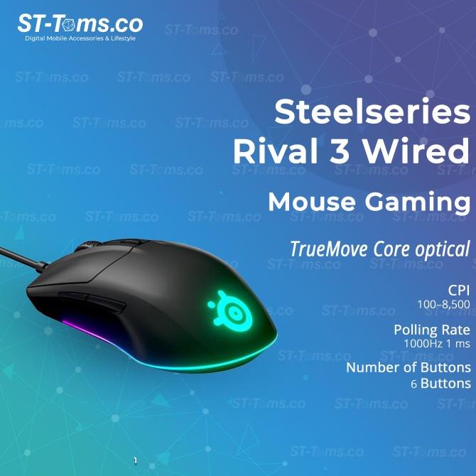 Jual Steelseries Rival 3 Wired gaming mouse | Shopee Indonesia
