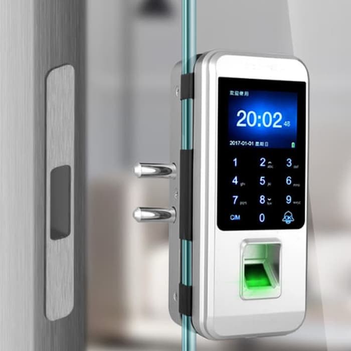 Jual FINGERPRINT RFID SMART ACCESS DOOR LOCK GLASS PINTU KACA SMARTLOCK ...