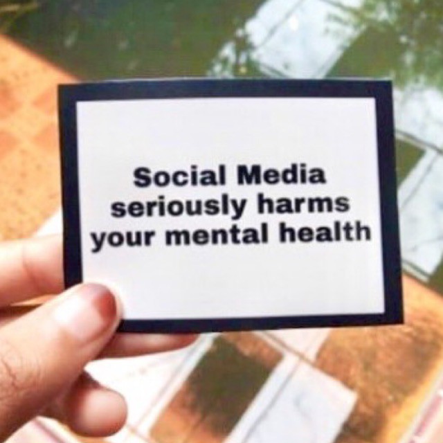 Jual STIKER SOCIAL MEDIA SERIOUSLY HARMS YOUR MENTAL HEALTH | Shopee ...