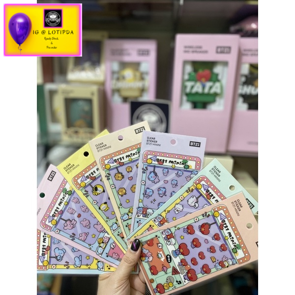 Jual READY STOCK BT21 Monopoly Minini Clear Sticker Official from ...