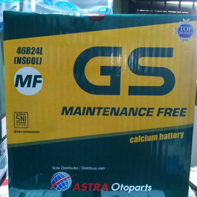 Jual Aki Mobil / Battery GS ASTRA Type GS MF 46B24L / NS60L 12V 45AH