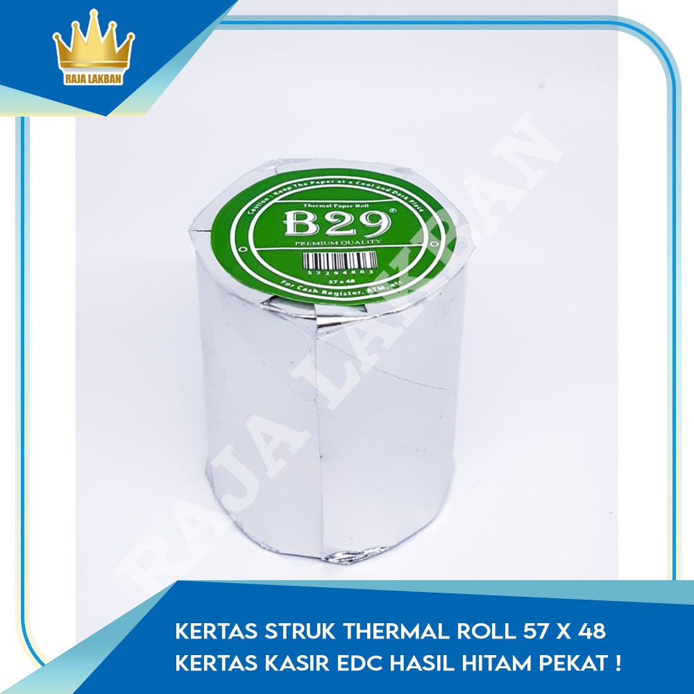 Jual Kertas Struk Thermal Roll X Kertas Kasir Edc Hasil Hitam