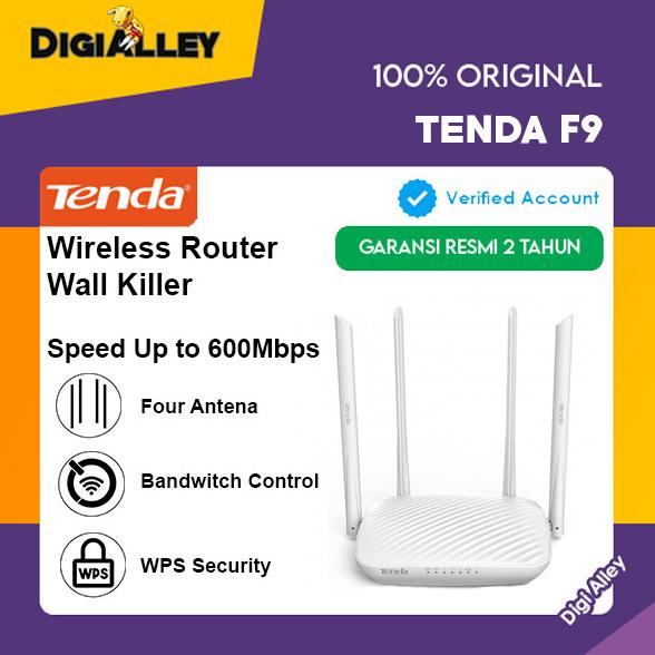 Jual Tenda F9 Wireless 600mbps Router Wall Killer Smart Wifi Strong