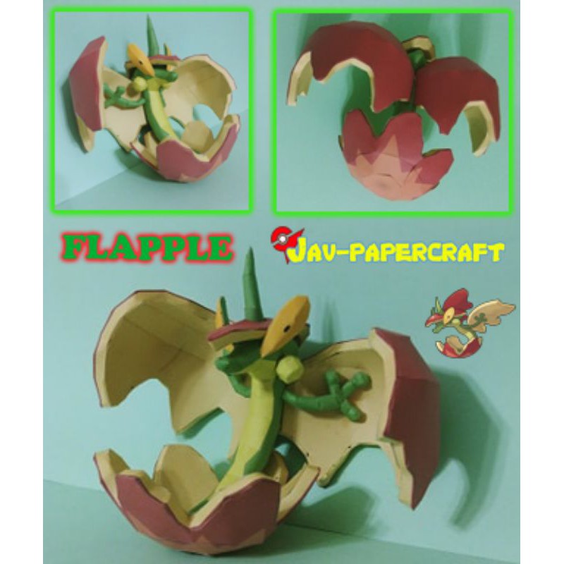 Jual Pokemon Flapple Papercraft Shopee Indonesia