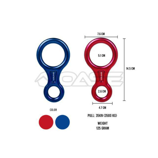 Jual Carabiner Xinda Figure 8 35KN XD8601 Rock Climbing Safety Kuat ...