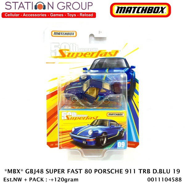 Jual MATCHBOX SUPER FAST 80 PORSCHE 911 TURBO DARK BLUE | Shopee Indonesia