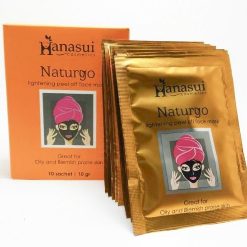 Jual HANASUI NATURGO LIGHTENING PEEL OFF MASK BOX | Shopee Indonesia