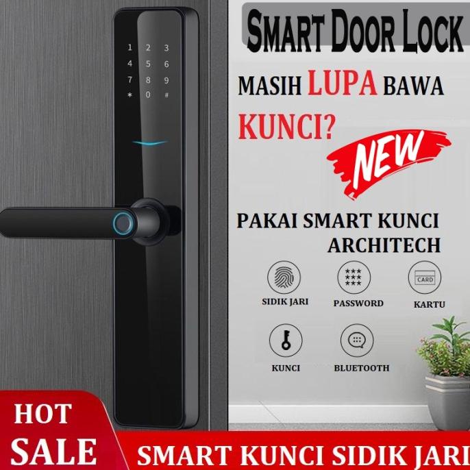 Jual KUNCI SIDIK JARI / SMART DOOR LOCK WITH FINGERPRINT / SMARTLOCK ...