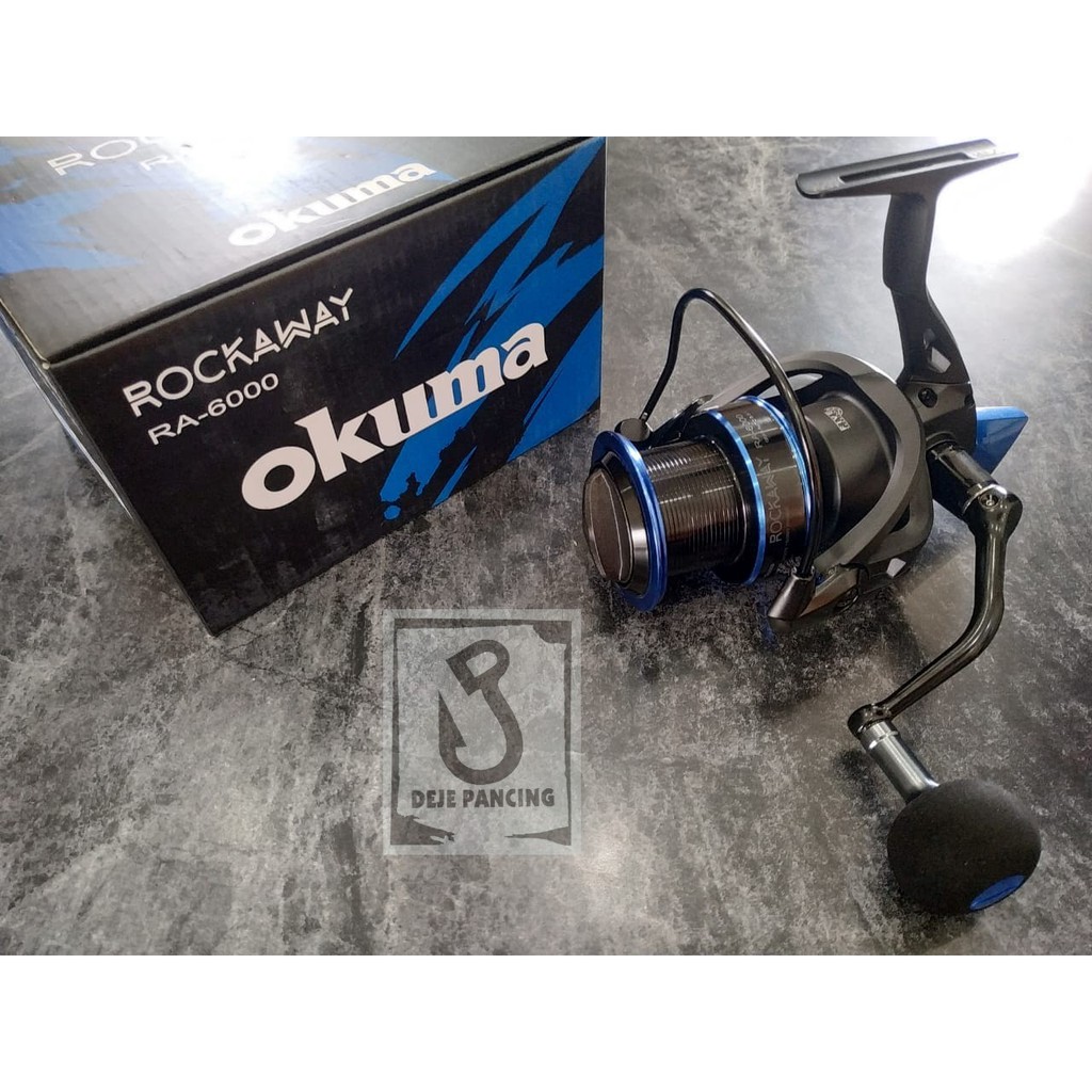 Okuma Rockaway 6000 Spinning Fishing Reel - 5 Bearing Long Cast Surf Reel