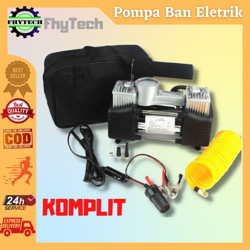 Jual Mesin compresor pompa kompa ban bus mobil motor mini 12V 100psi ...