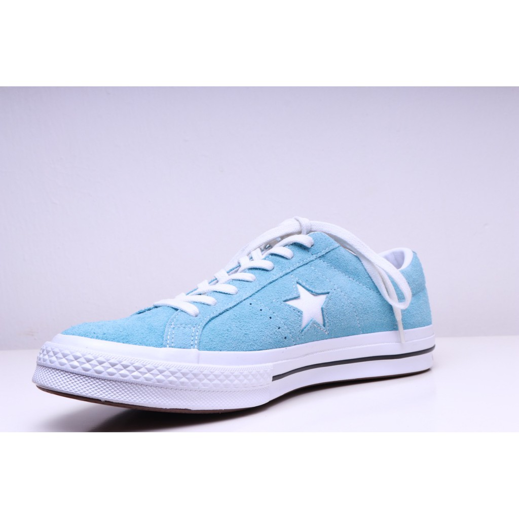 Jual Sepatu Pria Converse One Star Ox Shoreline Blue White 161575C