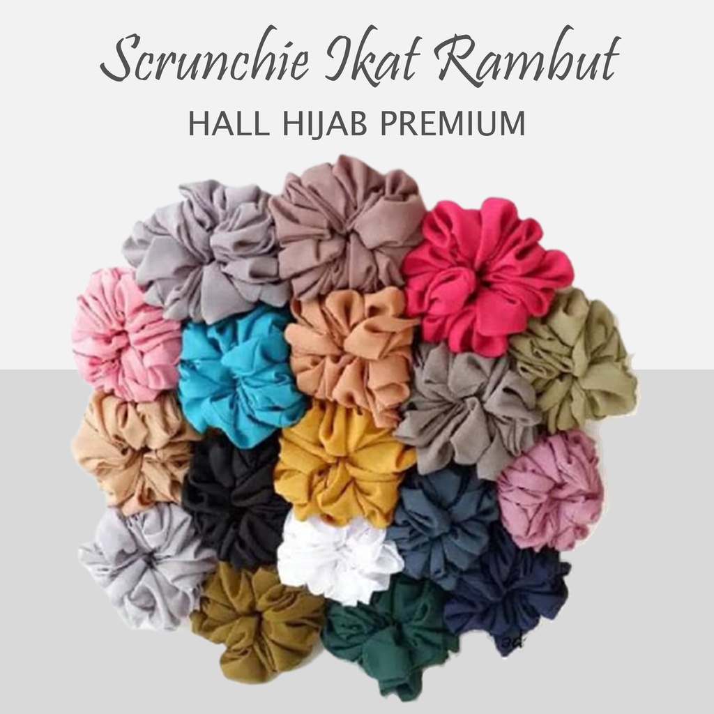 Jual Ikat Rambut Hijab Scrunchie Hijab Cepol Hijab Jumbo Cepol Rambut Kunciran Rambut Hijab 