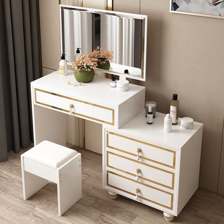 Jual Custom Meja Rias Vanity Mirror Bahan Blockboard Finishing HPL TACO ...