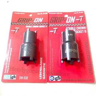 Jual Grip On Kunci Mahkota Paket Pcs Tipe A Dan B Kunci Mur Kopling Double Crown Socket