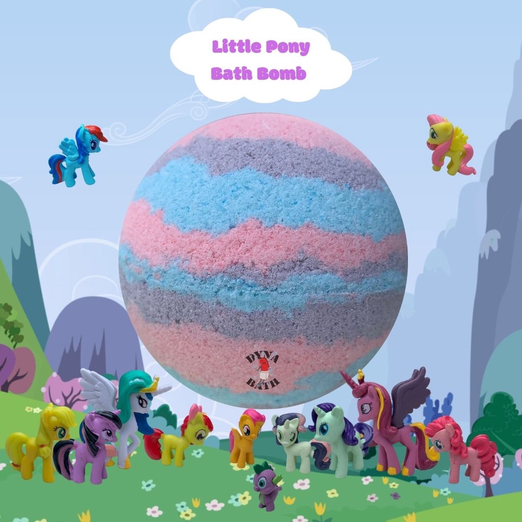 Jual Little Pony bath bomb with toys bath bomb ukuran super big dengan ...