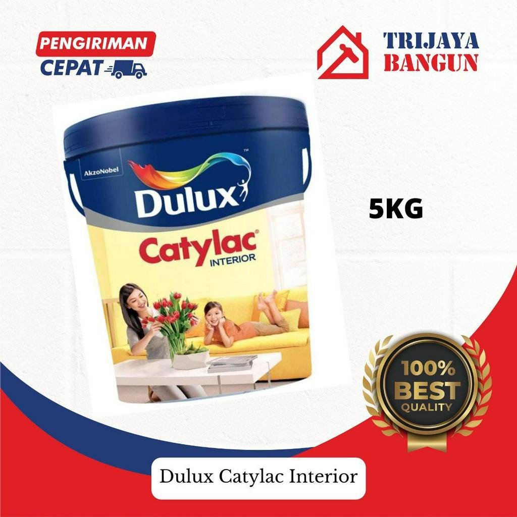 Jual Dulux Catylac Interior Putih 5Kg Dinding Tembok Plafon | Shopee ...