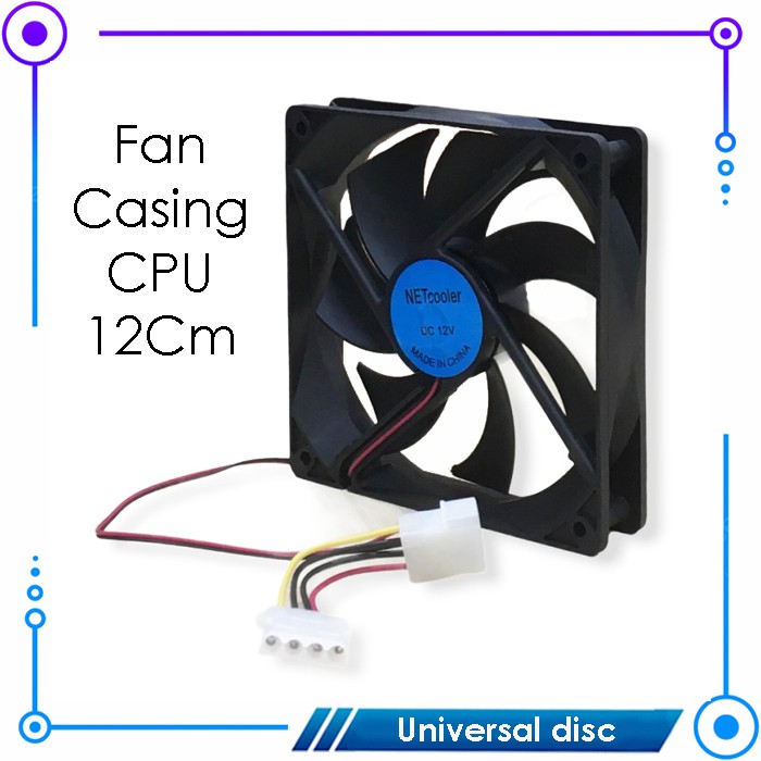 Jual Fan Casing CPU 12 Cm 12V Hitam | Shopee Indonesia