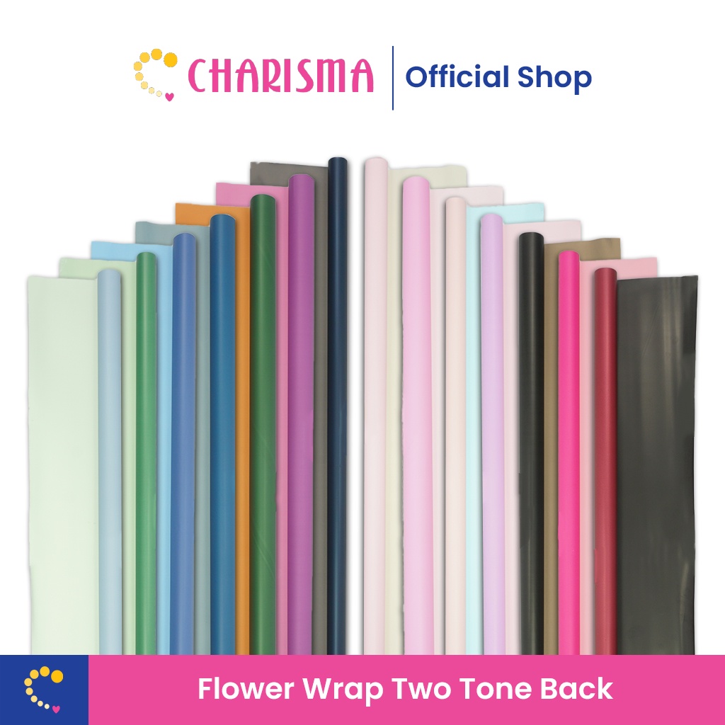 Jual Flower Wrapping Cellophane Paper Color Two Color Cellophane Full Color Kertas Buket