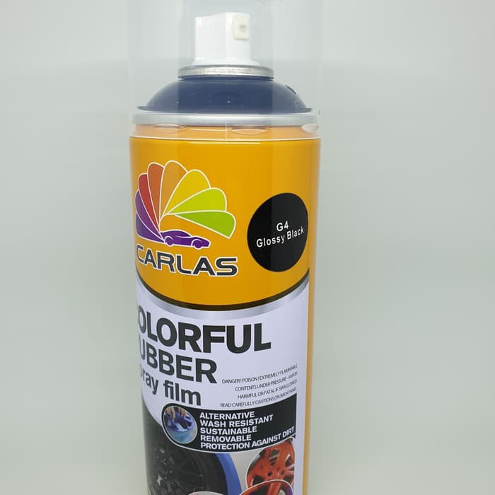 Jual CARLAS RUBBER PAINT BLACK GLOSSY G4 - PILOX VELG MOBIL RACING ...