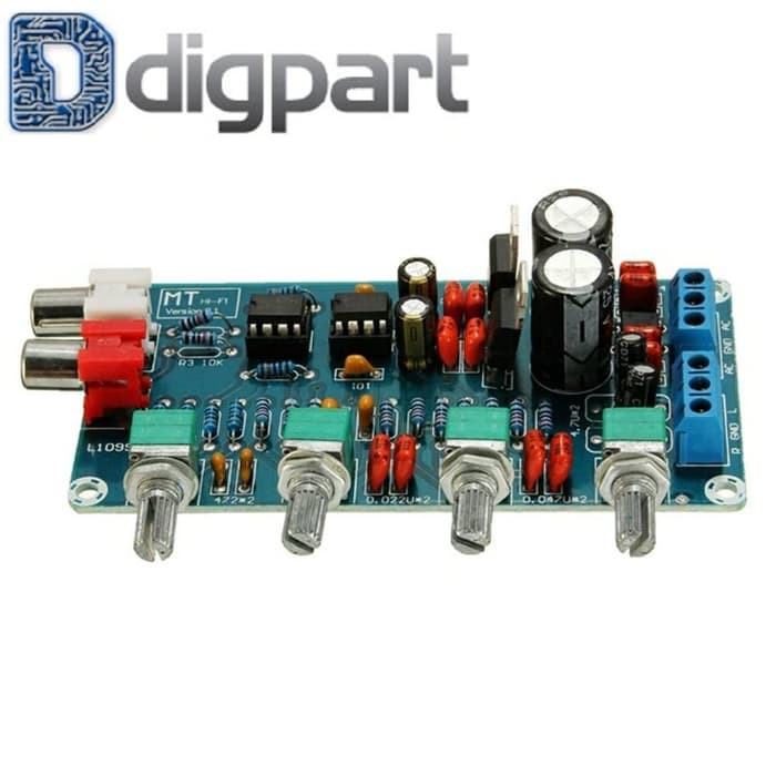 Jual NE5532 OP-AMP HIFI Amplifier Preamplifier Volume Tone EQ Control ...