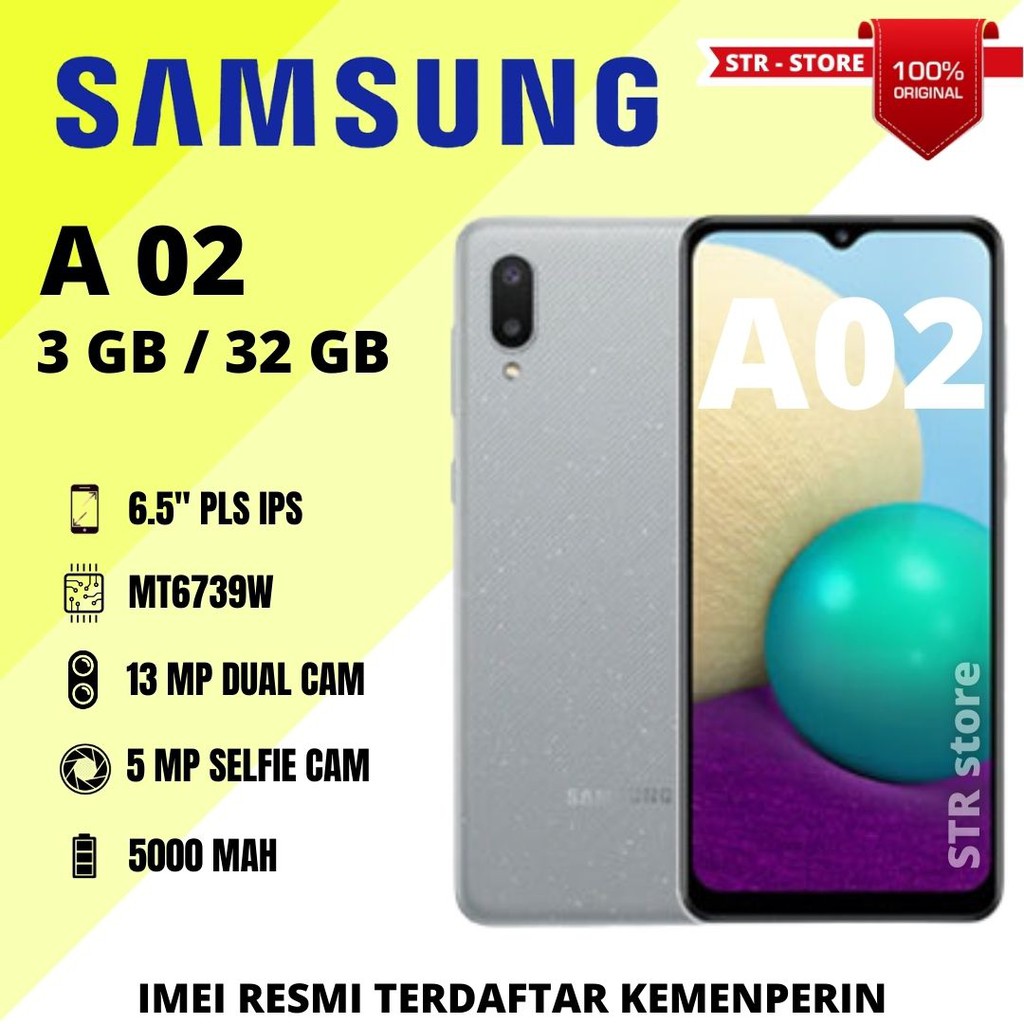 Jual SAMSUNG A02 3/32GB GARANSI RESMI SEIN SAMSUNG A02 3GB 32GB ...