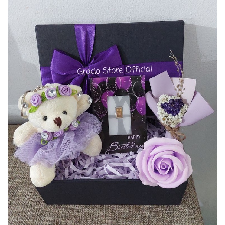 Jual GIFT BOX SPESIAL BIRTHDAY NUANSA PURPLE HAMPERS LOGAM MULIA ANTAM ...