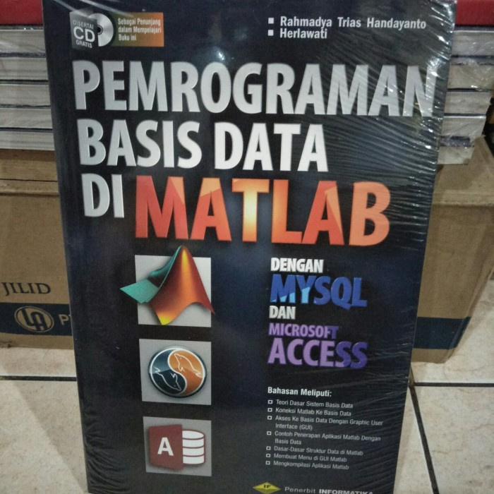 Jual Ori Pemrograman Basis Data Di Matlab Plus Cd Shopee Indonesia 9915