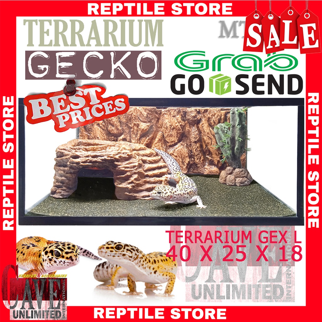 Jual MT005E KANDANG GECKO TOKEK KADAL TERRARIUM GEX GECKO REPTILE BOX