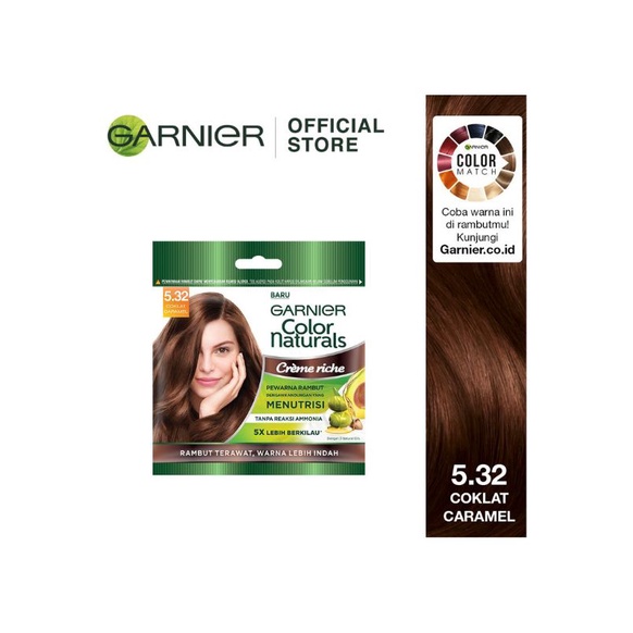 Jual Garnier Hair Color Naturals Express 1 Hitam/coklat/Golden/merah