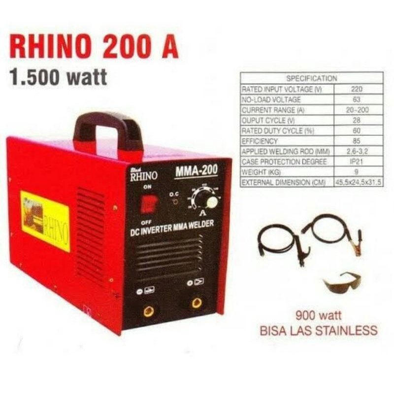 Jual Mesin Las Rhino Mma Watt Shopee Indonesia