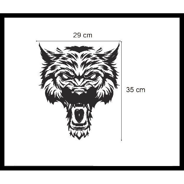 Jual Stiker Kap Mobil Kepala Harimau Tiger Head Cutting Sticker Car ...