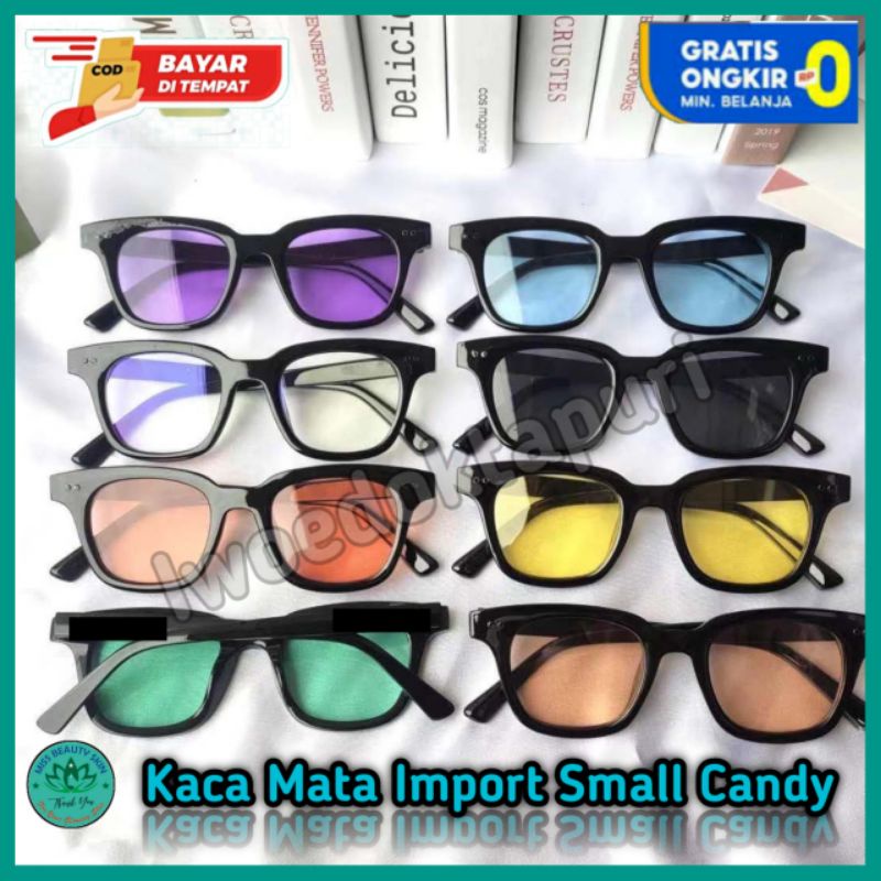 Jual Kacamata Small Candy Color GM02 Kaca Mata Hitam Wanita Pria Murah