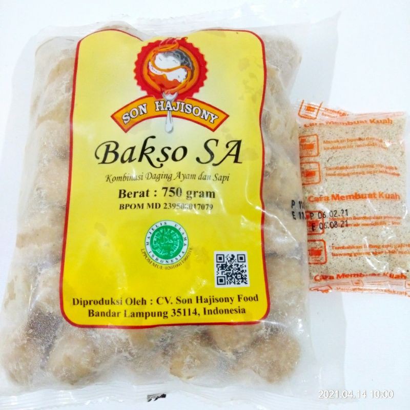 Jual Bakso Sony Sa Lampung 750 Gram Bumbu Shopee Indonesia