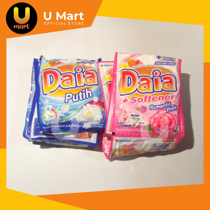 Jual Sabun Detergent Daia Bubuk 1 Renceng Deterjen | Shopee Indonesia