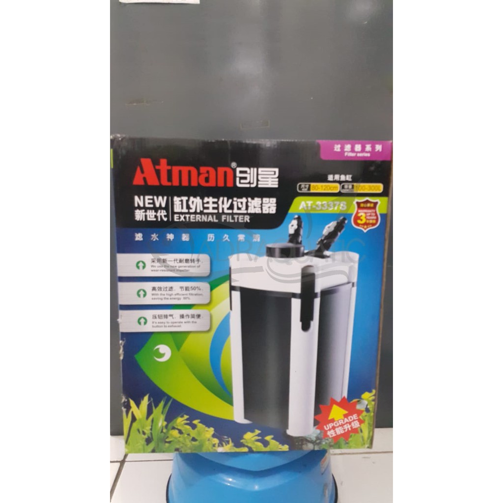 Jual ATMAN EXTERNAL CANISTER FILTER AT3337S AQUARIUM Shopee Indonesia