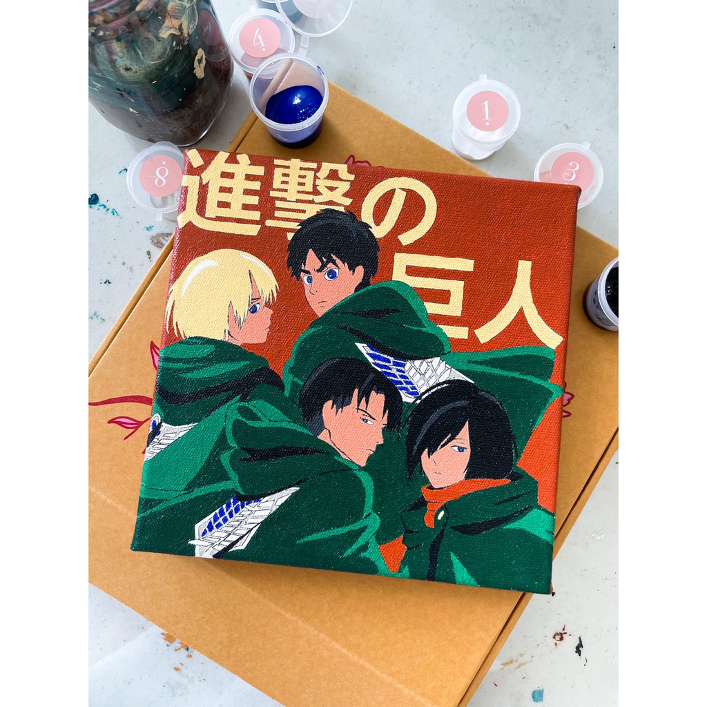 Jual Paint By Number [Attack on Titan] | ByPainters | Painting Kit ...