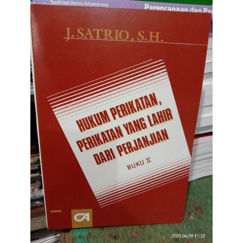 Jual HUKUM PERIKATAN PERIKATAN YANG LAHIR DARI PERJANJIAN BUKU 2 ...