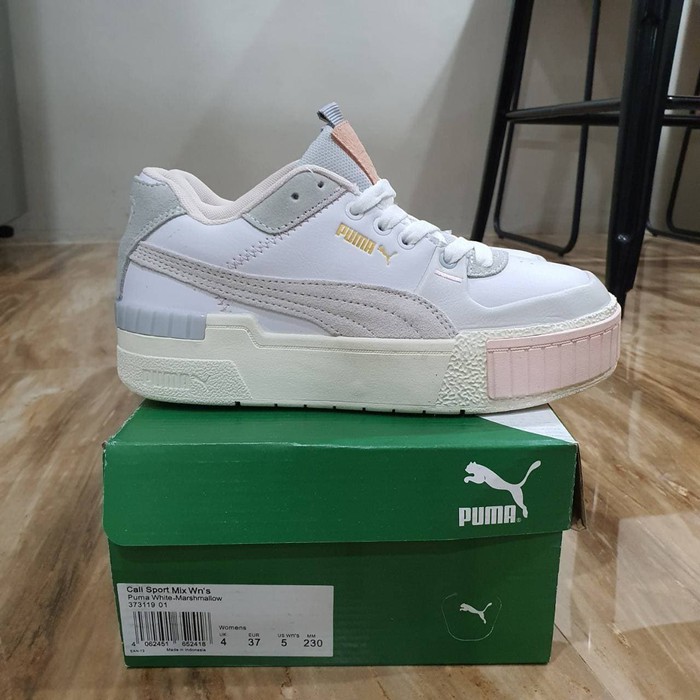 Jual Sepatu Puma Cali Sport Mix Woman White Marshmallow Sport