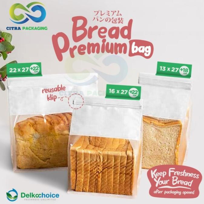 Jual Plastik Klip Kemasan Kantong Bungkus Roti Tawar Bread Toast Premium Shopee Indonesia 1907