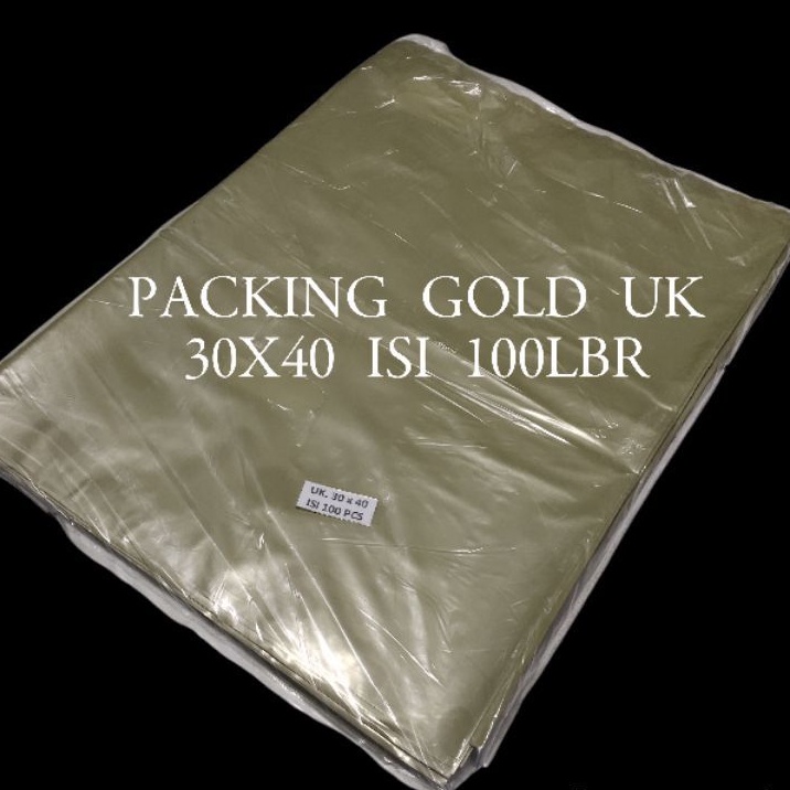 Jual PLASTIK PACKING GOLD / SILVER UK 30X40,KANTONG PLASTIK BUMGKUS ...