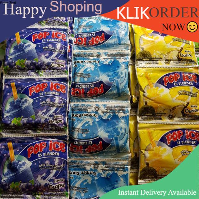 Jual POP ICE//INSTANT BUBUK// 25gr x 1pcs All Varian rasa | Shopee ...