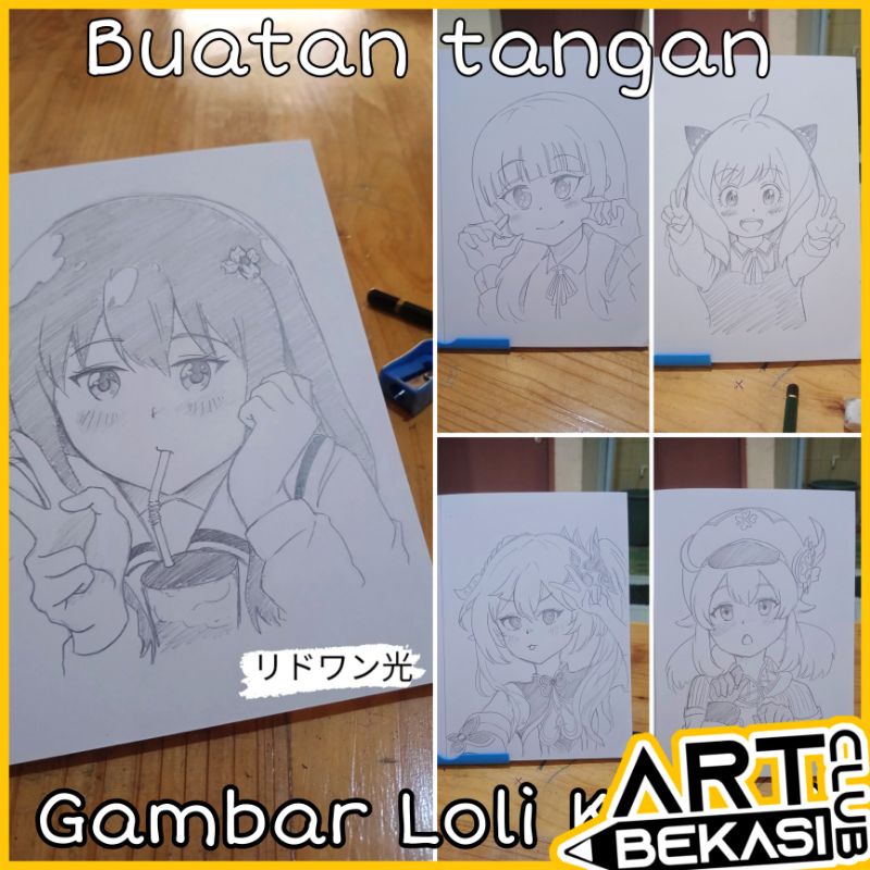 Jual Gambar Sketsa Loli A5 | Shopee Indonesia
