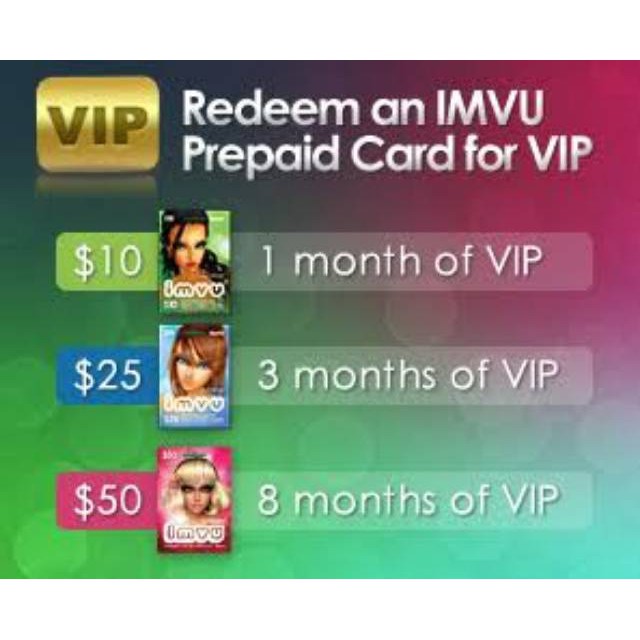 Jual IMVU VIP Platinum Prepaid Gift Card | Shopee Indonesia