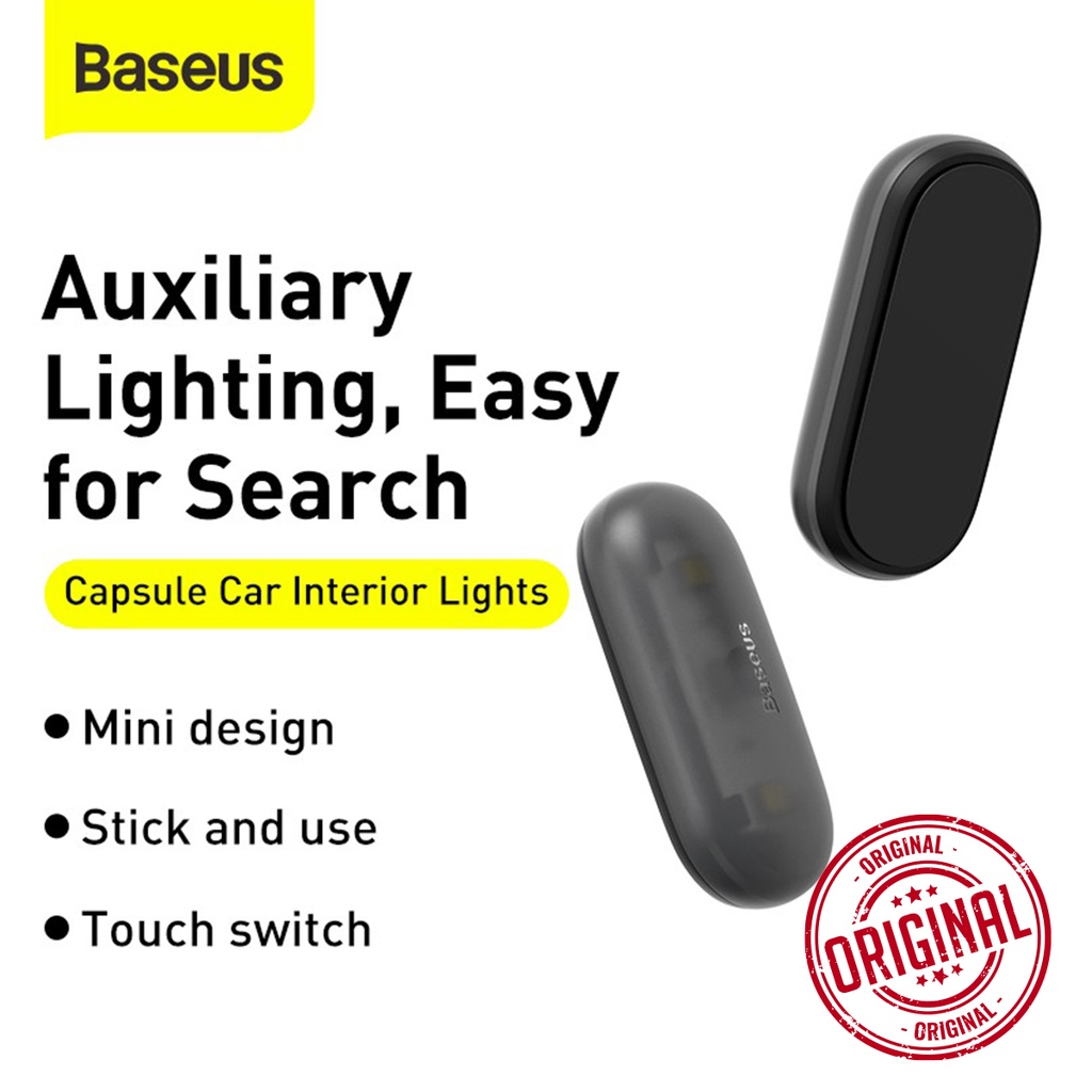 Jual BASEUS Capsule Car Interior Lights (2PCS/Pack) - DGXW Lampu Mobil ...