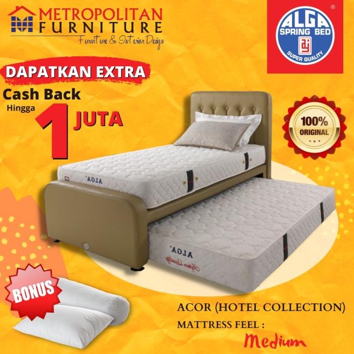 Jual KASUR SPRINGBED ALGA SUPER QUALITY 2IN1 SPRING BED MATRAS 2IN 1